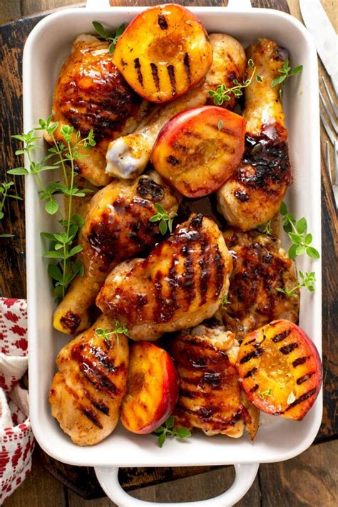 Braised Pork with Grilled Peaches - Pro - calories, carbs, nutrition