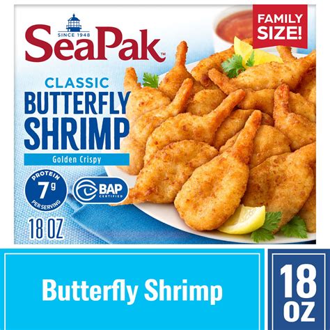 Breaded Butterfly Shrimp, 6 piece - calories, carbs, nutrition