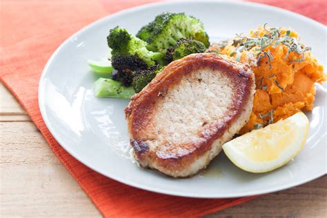 Breaded Pork Chops with Smashed potato and vegetable - calories, carbs, nutrition