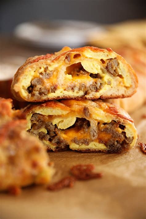Breakfast Meat Stromboli - calories, carbs, nutrition