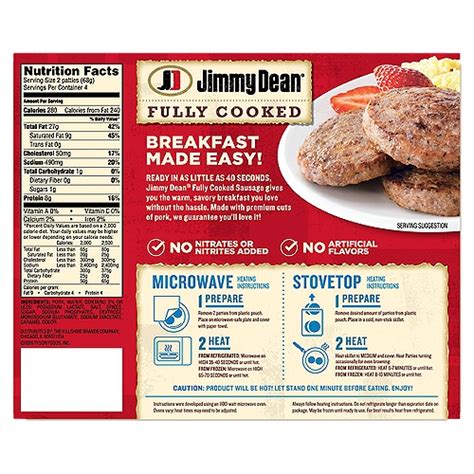 Breakfast Sausage Patty, (2ea) - calories, carbs, nutrition