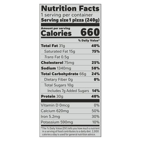 Breakfast Stuffed Pizza - calories, carbs, nutrition
