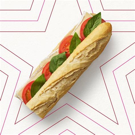 Brie, Tomato & Basil Baguette - calories, carbs, nutrition