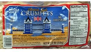 British Style Crumpets - calories, carbs, nutrition