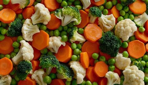 Broccoli, Carrots & Peas - calories, carbs, nutrition