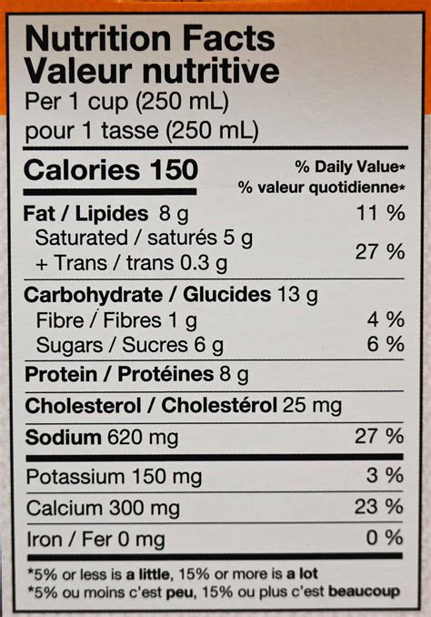 Broccoli Cheddar - calories, carbs, nutrition