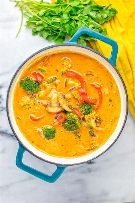 Broth Red Curry Coconut Light 1 Cup - calories, carbs, nutrition