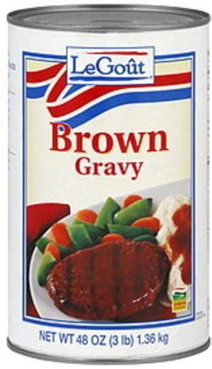 Brown Gravy, Legout Prepared - calories, carbs, nutrition