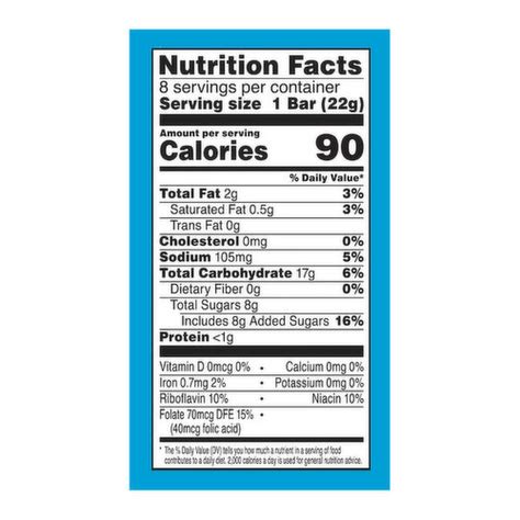 Brown Rice Crispy Treat - calories, carbs, nutrition