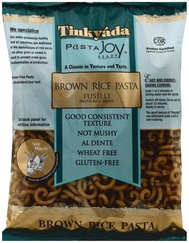 Brown Rice Pasta Fusilli - calories, carbs, nutrition