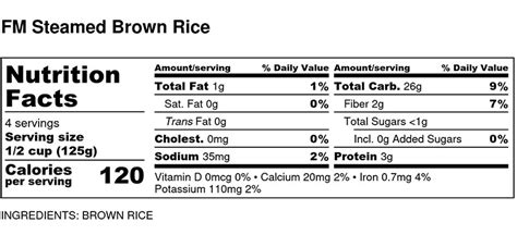 Brown Rice Steamed - calories, carbs, nutrition