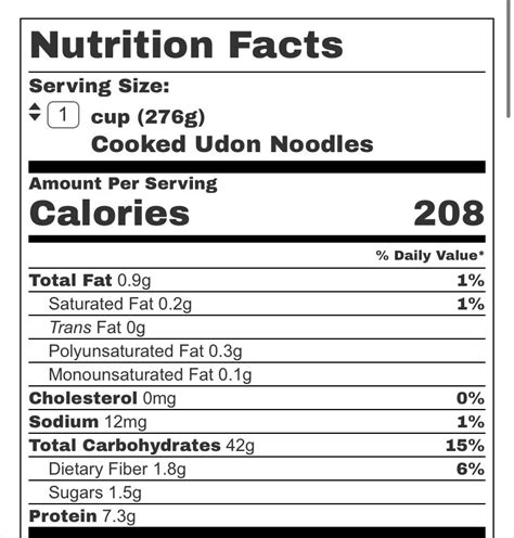 Brown Rice Udon Noodles - calories, carbs, nutrition