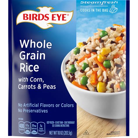 Brown & Wild Rice with Corn, Carrots, Peas - calories, carbs, nutrition