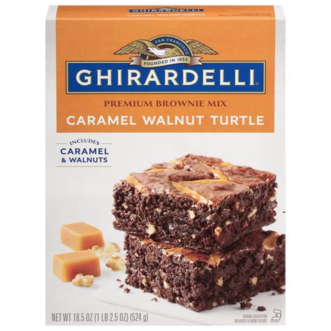 Brownie Mix Caramel Walnut FSP SLC=8x8 - calories, carbs, nutrition