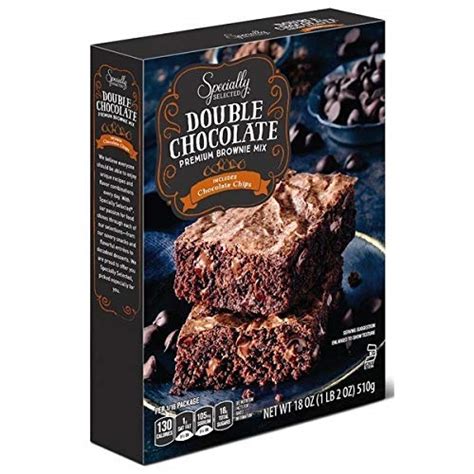 Brownie Mix Double Chocolate Walnut FSP SLC=6x8 - calories, carbs, nutrition