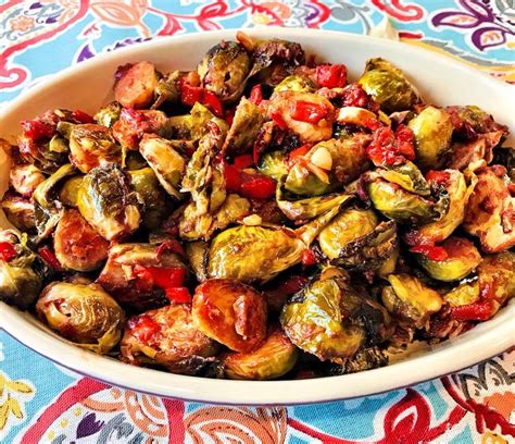 Brussels Sprouts with Red Peppers - calories, carbs, nutrition