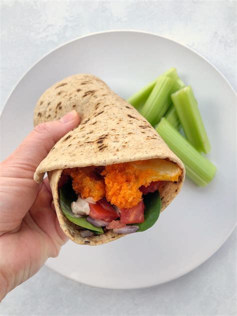 Buffalo Cauliflower Wrap - calories, carbs, nutrition