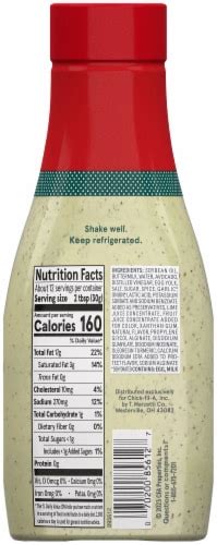 Buffalo Chic Avocado Dressing Wrap (69464.8) - calories, carbs, nutrition