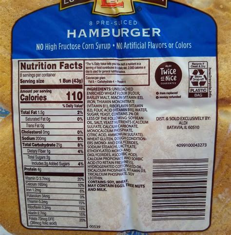 Bun Hamburger 4" Onion - calories, carbs, nutrition