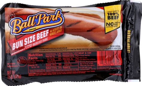 Bun Size Beef Franks - calories, carbs, nutrition