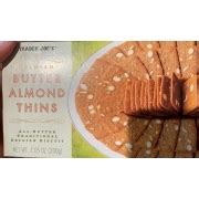 Butter Almond Thins - calories, carbs, nutrition