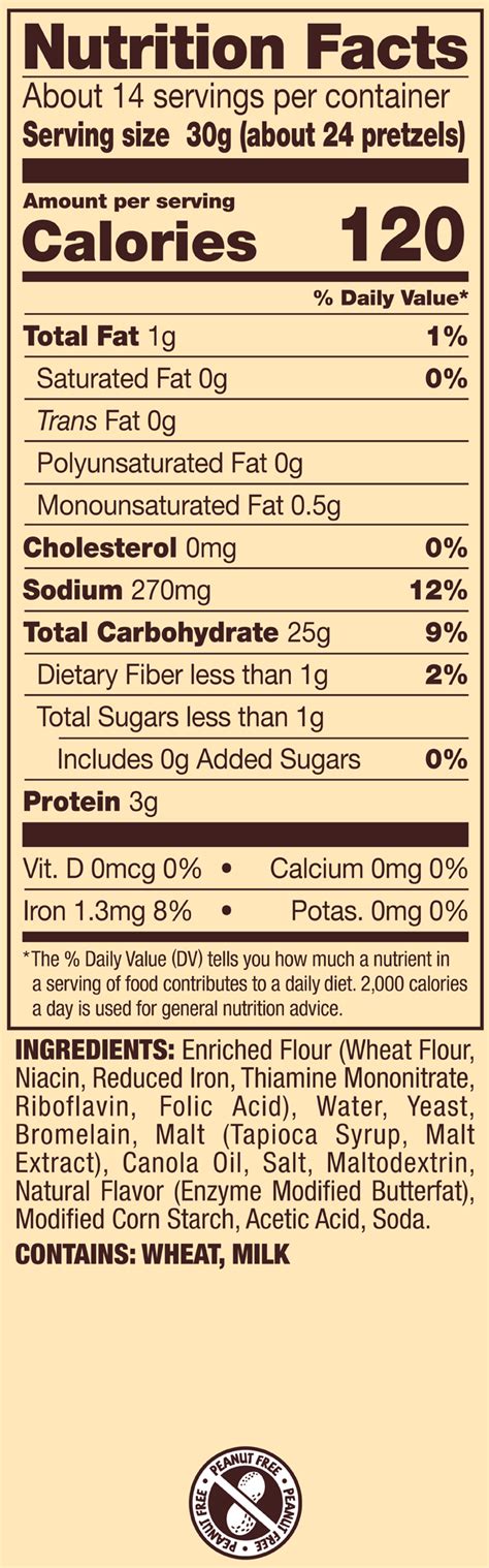 Butter Snaps - calories, carbs, nutrition