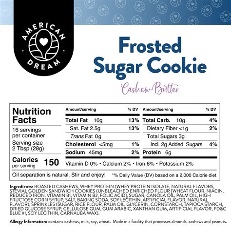 Butter Sugar Cookie - calories, carbs, nutrition
