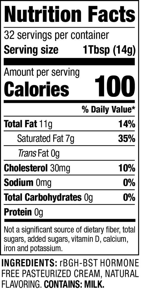 Butter - Unsalted - calories, carbs, nutrition