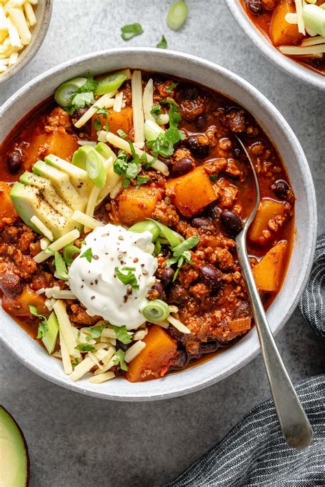 Butternut & Black Bean Chili - calories, carbs, nutrition