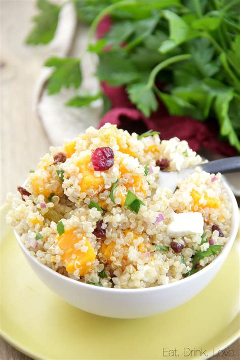 Butternut Squash and Cranberry Quinoa Salad - calories, carbs, nutrition