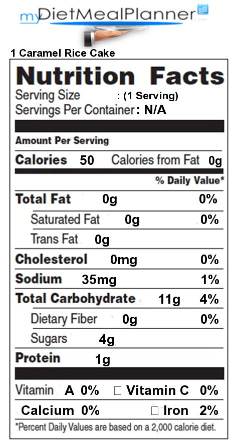 Buttery Caramel Rice Cakes - calories, carbs, nutrition