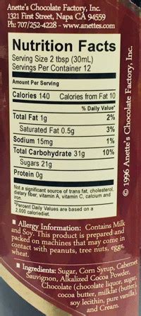 Cabernet Sauce - calories, carbs, nutrition