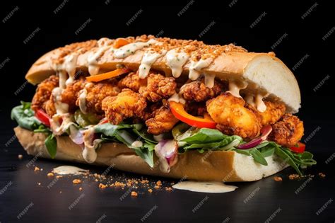 Cajun Chicken Po'Boy - calories, carbs, nutrition