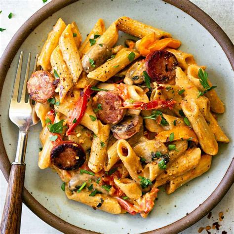 Cajun Chicken Sausage Penne Pasta - calories, carbs, nutrition