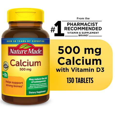 Calcium 500+d - calories, carbs, nutrition