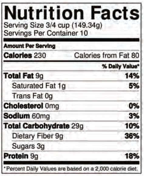 Calico Salad - calories, carbs, nutrition