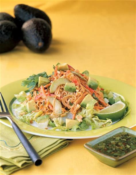 California Avocado and Thai Noodle Salad - calories, carbs, nutrition