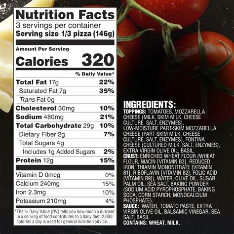 California Pizza - calories, carbs, nutrition