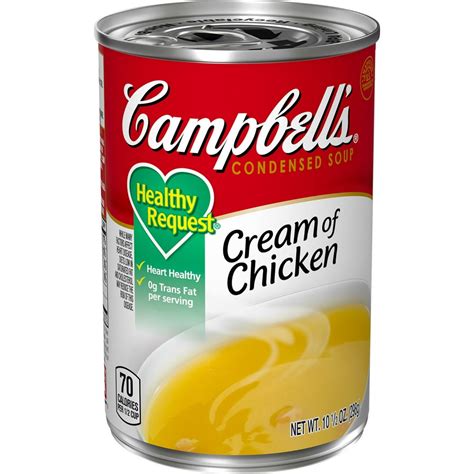 CAMPBELL'S HEALTHY REQUEST, Cream of Chicken Soup, condensed - calories, carbs, nutrition