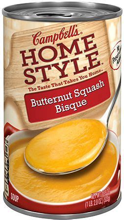 CAMPBELL'S Homestyle Butternut Squash Bisque - calories, carbs, nutrition