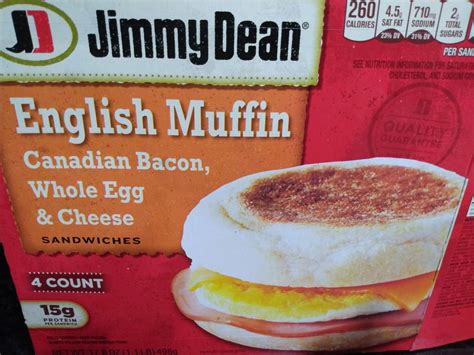 Canadian Bacon English Muffin - calories, carbs, nutrition