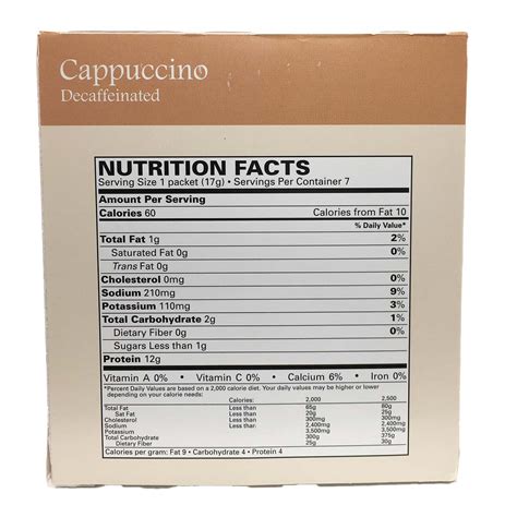 Cappuccino - calories, carbs, nutrition