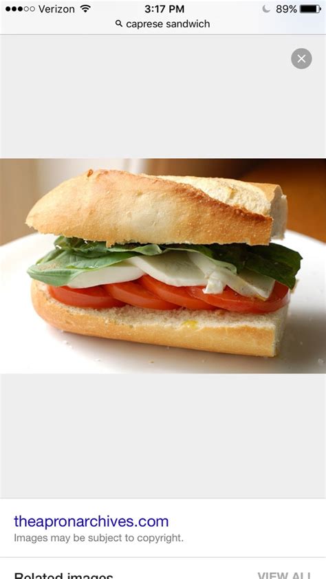 Caprese Sandwich - calories, carbs, nutrition