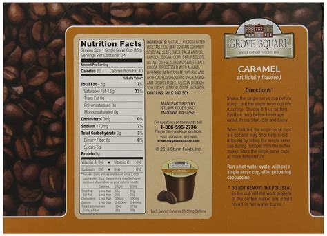 Caramel Cappuccino - calories, carbs, nutrition