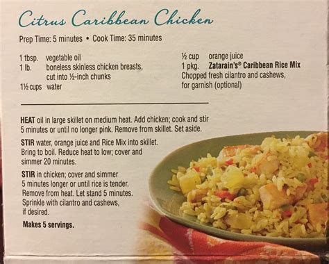 Caribbean Rice - calories, carbs, nutrition