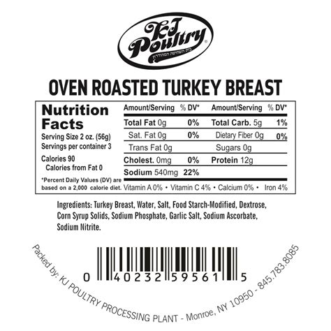 Caribbean Roasted Turkey Breast - calories, carbs, nutrition