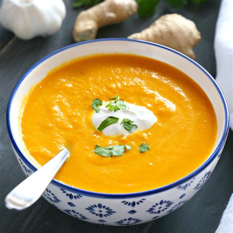 Carrot & Ginger Soup 12 oz - calories, carbs, nutrition