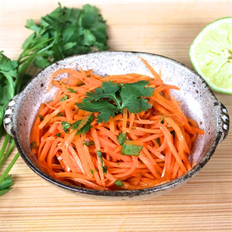 Carrot- Lemon and Cilantro Salad - calories, carbs, nutrition