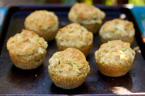 Carrot, Zucchini & Cheddar Muffins - calories, carbs, nutrition