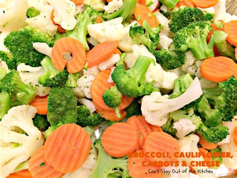Carrots, Broccoli, & Cauliflower - calories, carbs, nutrition